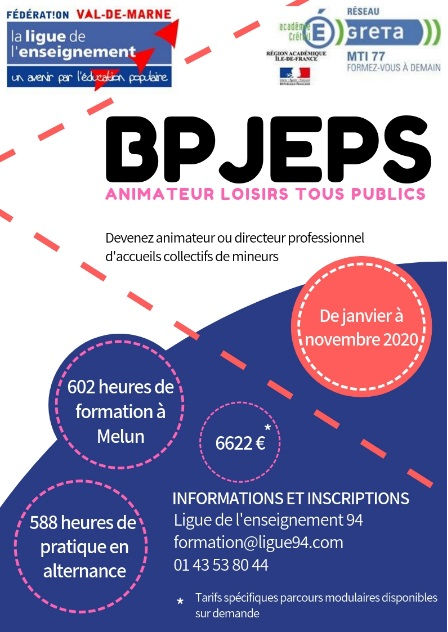 BPJEPS Animateur Loisirs Tous Publics - La Ligue De L'enseignement De ...